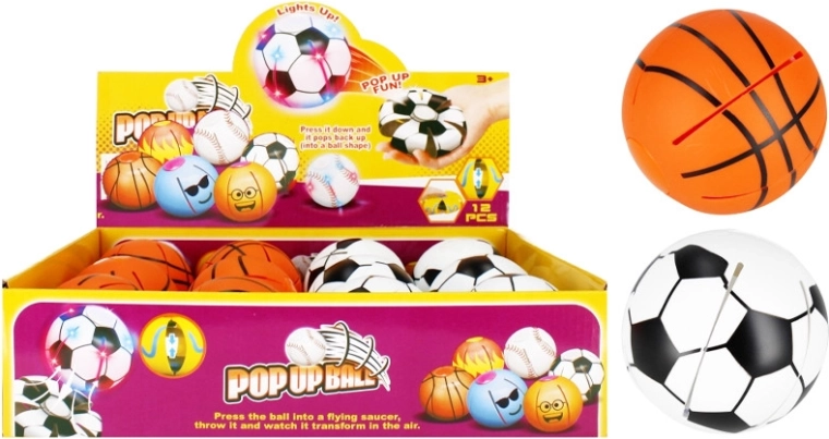 Balle de sport pop-up à presser - 1 pièce