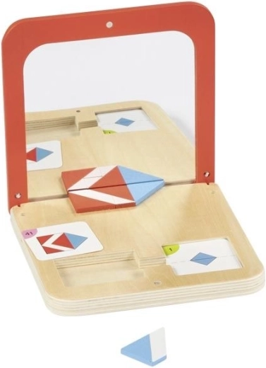 Puzzle symétrique Magie du miroir – jeu éducatif en bois