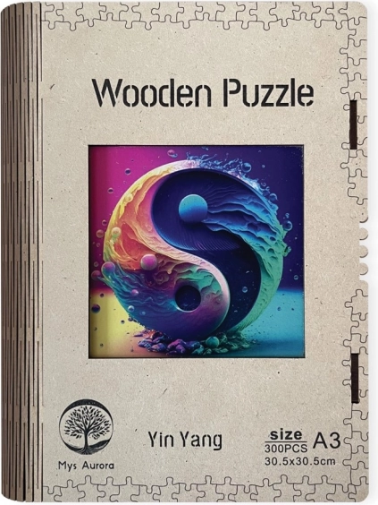Puzzle en bois Yin Yang