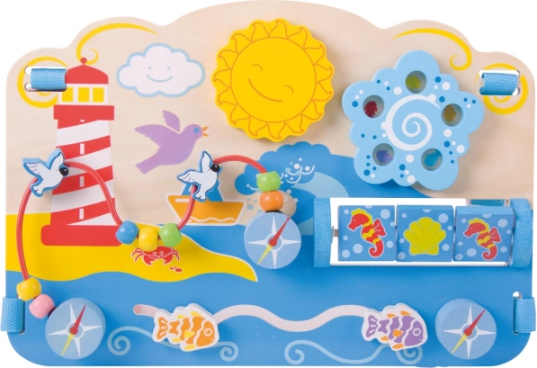 Bigjigs Baby planche motrice en bois mer