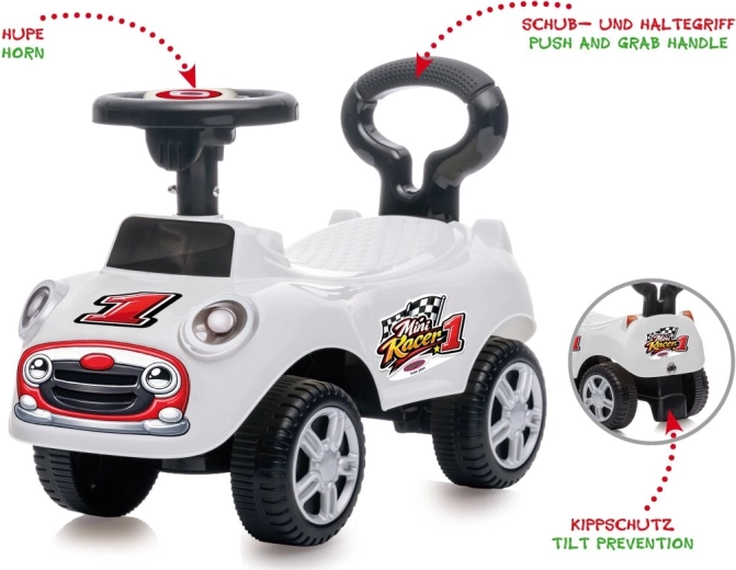 JAMARA porteur et trotteur Mini Racer 2 en 1 blanc