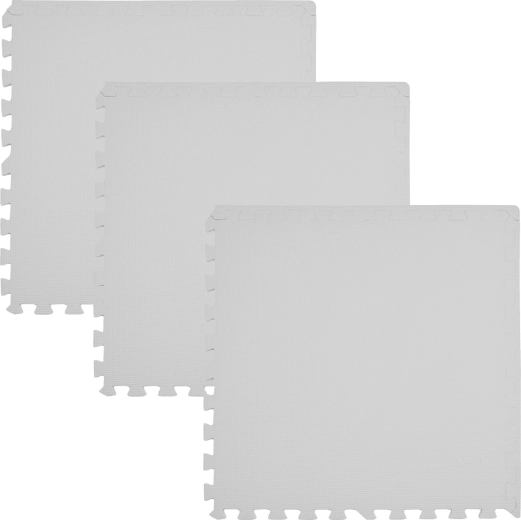 Tapis puzzle de sol en mousse Humbi 180 × 60 cm gris - 3 pièces