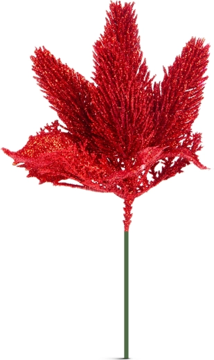 Touche rouge scintillante