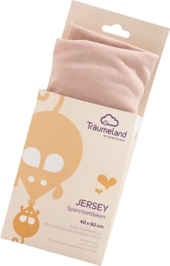 Drap-housse en jersey Träumeland 40 × 90 cm rose smoke