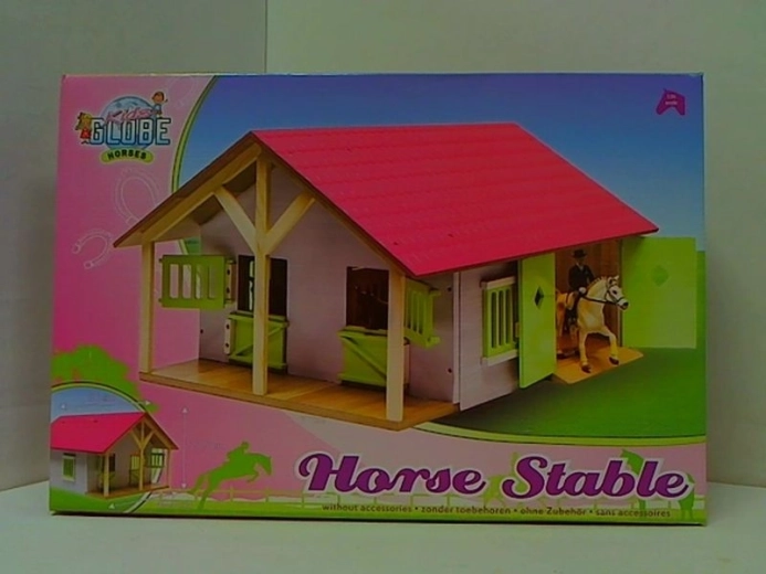 Écurie en bois pour chevaux 1:24