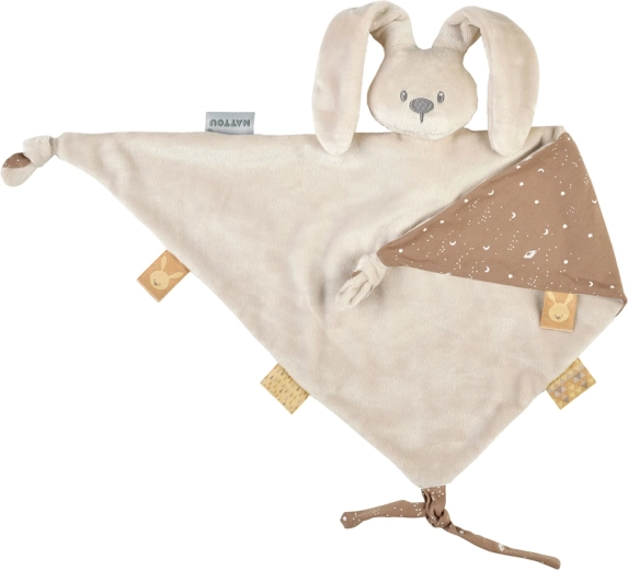 Doudou maxi Nattou Lapidou Glow sable 65 × 40 cm