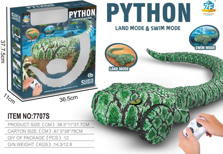 Serpent python flottant télécommandé