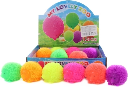 Hérisson lumineux hirsute – jouet en caoutchouc clignotant