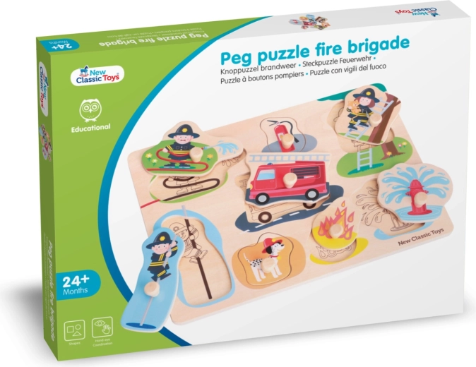 Puzzle en bois Pompiers - 8 pcs