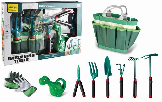 ensemble de jardinage avec sac