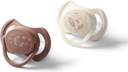 Sucettes symétriques en silicone 18 mois+, 2 pcs BABYONO