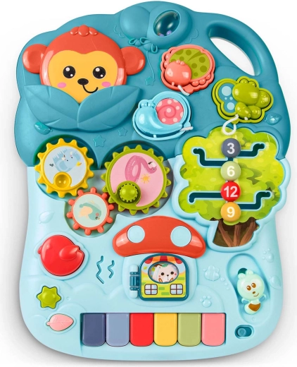 Panneau éducatif interactif avec petit piano