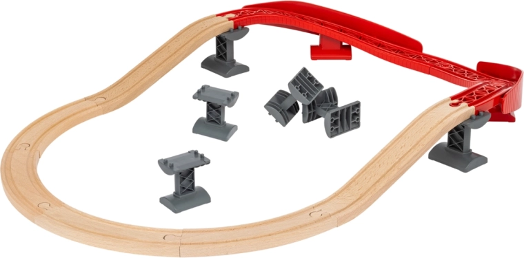 Circuit à plusieurs niveaux avec pont et supports