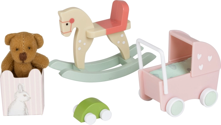 Ensemble de jouets Lundby pour chambre d’enfant de maison de poupées