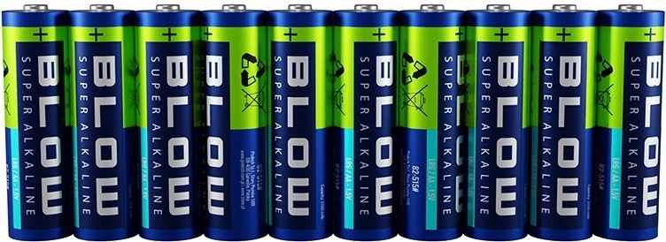 Piles super alcalines BLOW AA (LR6) 10 pcs