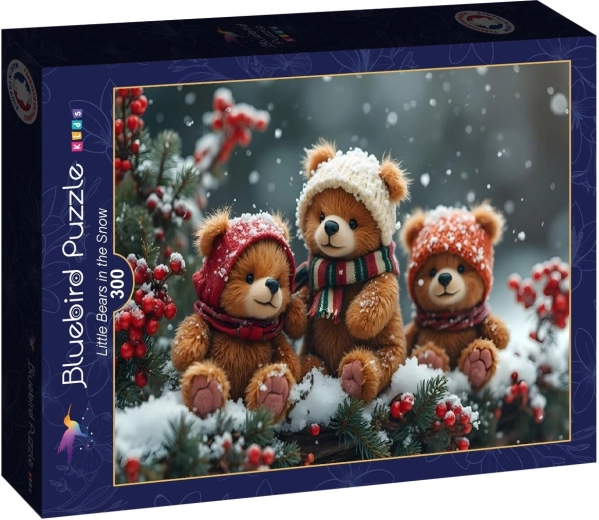 Puzzle Bluebird oursons dans la neige 300 pièces