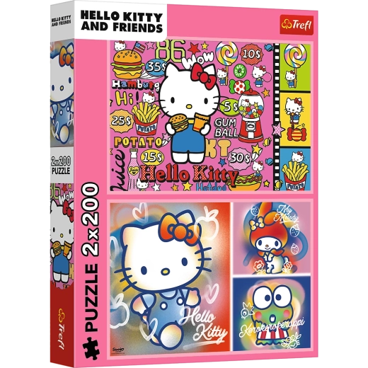 Puzzle 2x200 Hello Kitty et amis