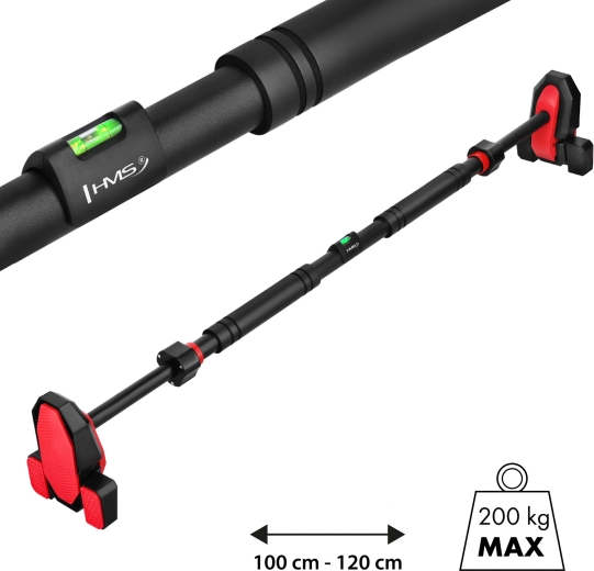 Barre de traction extensible pour porte avec niveau à bulle HMS