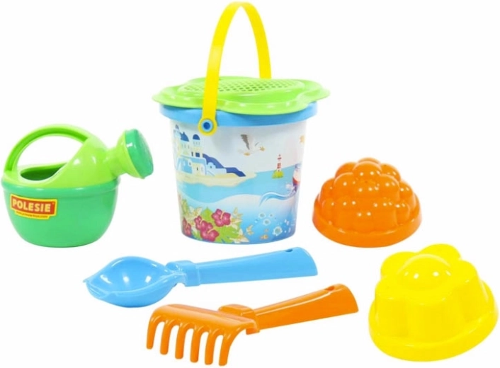 Set de plage avec petit seau et tamis