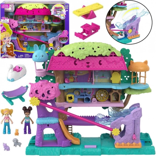 Polly Pocket Maison dans les arbres – aventures avec des animaux