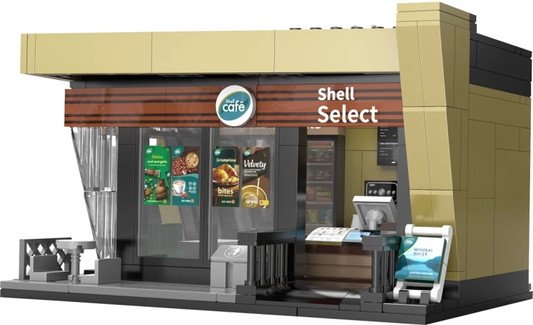 CaDA Shell Select Café, kit de construction à l’échelle 1:30