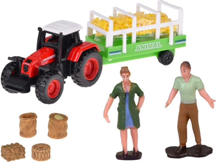 Tracteur avec remorque pour les scénarios de ferme