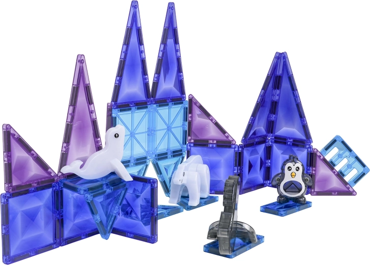 Construction créative dans des couleurs glacées