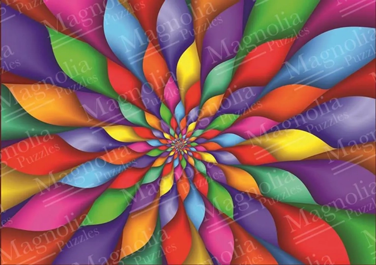 Puzzle pétales arc-en-ciel 1000 pièces