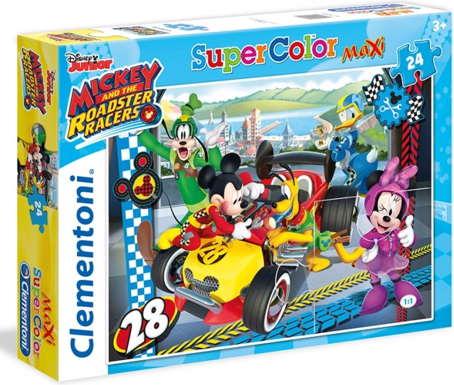 Maxi puzzle 24 pièces Mickey coureur