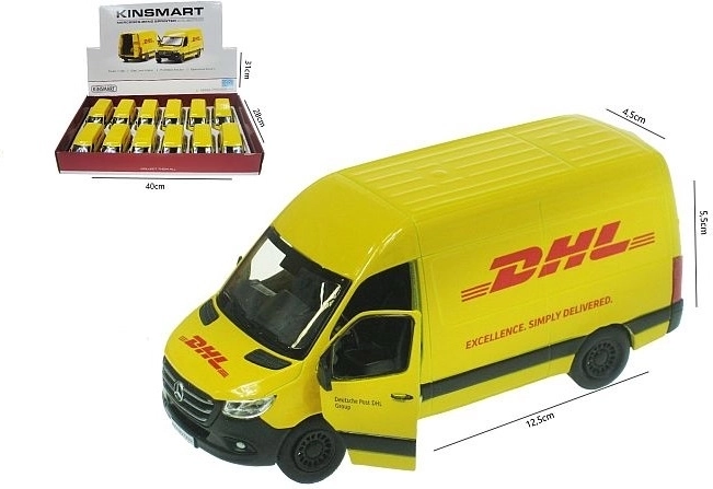 Kinsmart Mercedes-Benz Sprinter DHL 1:48