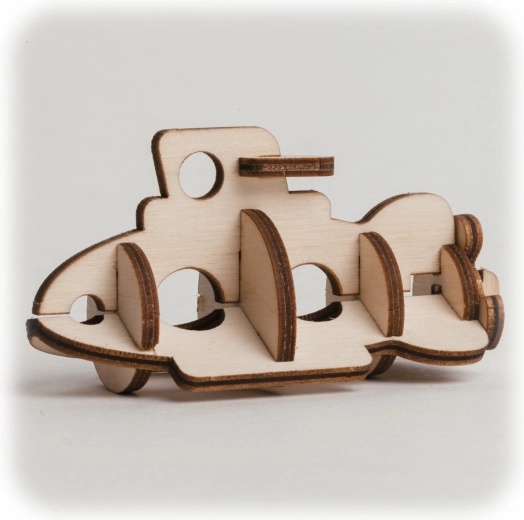 CuteWood puzzle 3D en bois Sous-marin