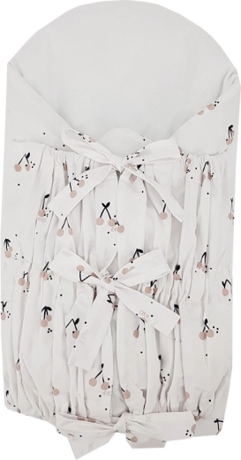 Lange d’emmaillotage en coton BIO EKO avec insert en coco cherry 75 × 75 cm