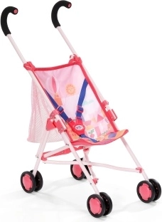 Poussette canne avec filet pour poupées BABY born – rose