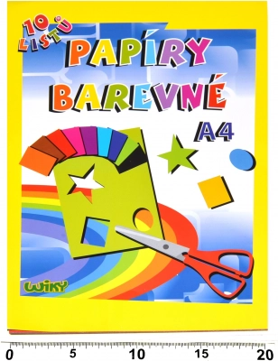 Papiers couleur A4 180 g/m², 10 feuilles
