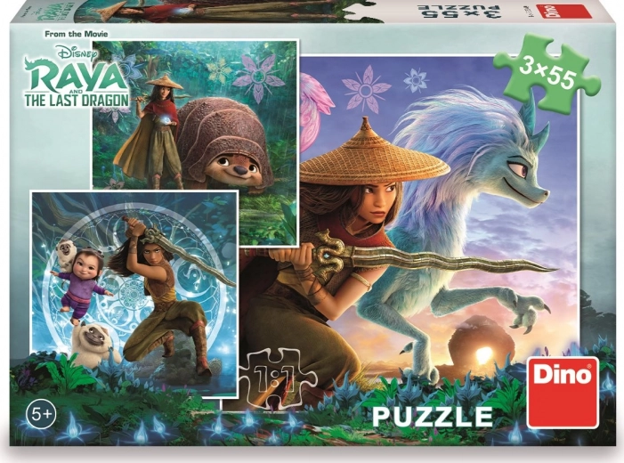 Puzzle Raya et ses amis 3x55 pièces
