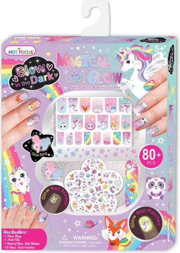 Kit de nail art Animaux phosphorescents dans le noir