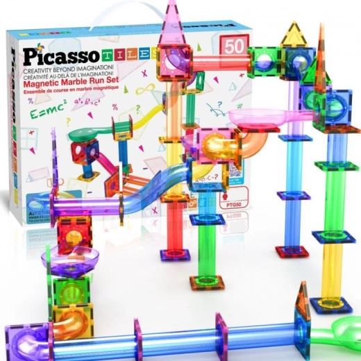 Piste à billes magnétique PICASSO – kit de construction 50 pcs