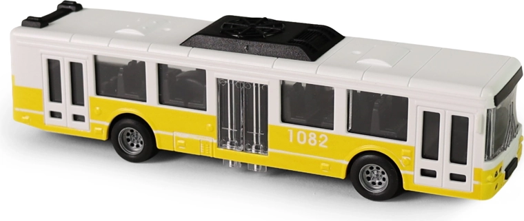 Autobus MHD à inertie 16 cm – jaune