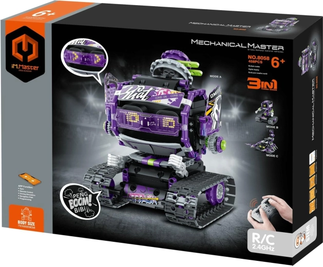 iM.MASTER jeu de construction robot RC 3 en 1 2,4 GHz (459 pièces) à piles avec pack rechargeable