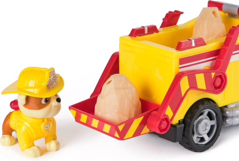 Véhicule détaillé et figurine Rubble