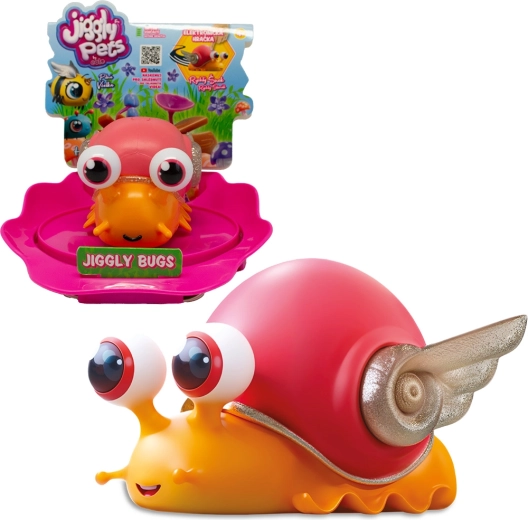 Jouet interactif JIGGLY BUGS escargot orange