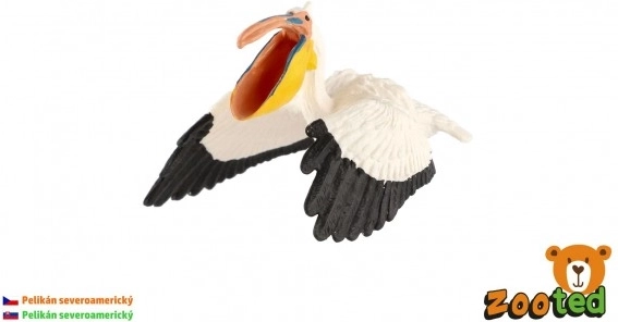 Figurine en plastique de pélican – modèle réaliste de pélican nord-américain 9 cm