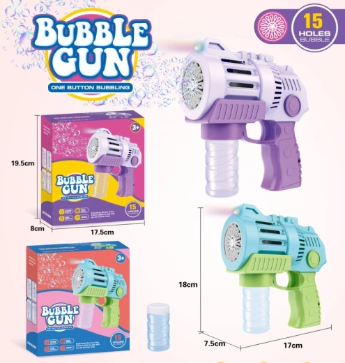 Pistolet à bulles bleu