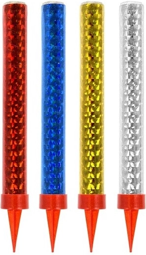 Fontaine de fête colorée 12 cm, 4 pcs