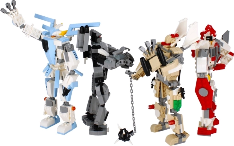 Mecha articulé pour poses d’action