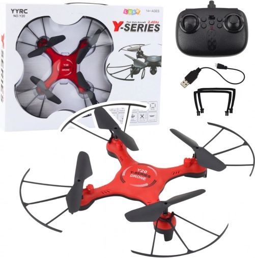 Drone avec effets LED rouge