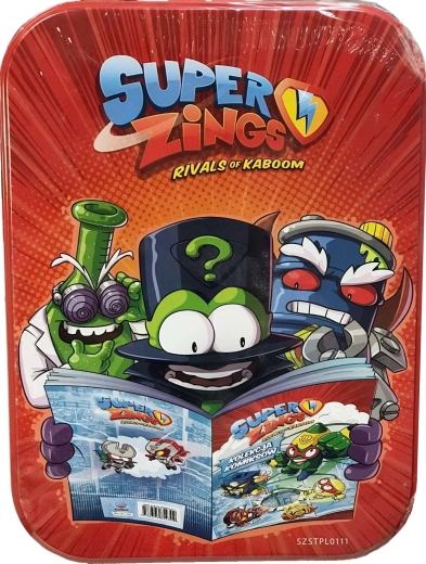 SuperZings boîte de collection avec bande dessinée, cape et aimant – emballage endommagé