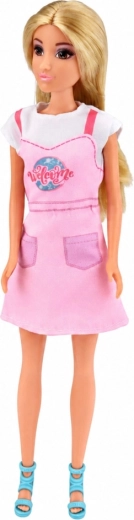 Poupée Anlily 30 cm avec cheveux blonds et robe rose