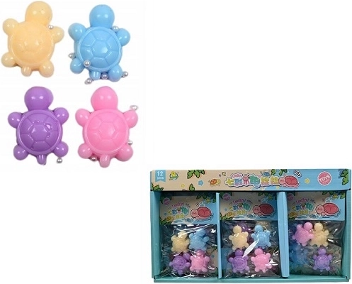 Gniotek – jouet sensoriel à presser, 4 petites tortues
