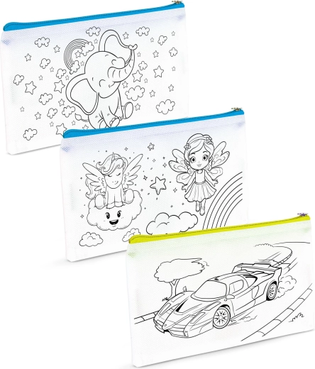 Trousse à colorier avec 4 feutres 21 × 12 cm - 1 pièce